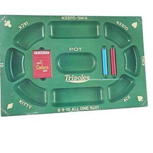 Cadaco Tripoley Michigan Rummy Hearts And Poker Card Game
